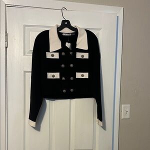 New Alice Olivia pearl embellished cardigan